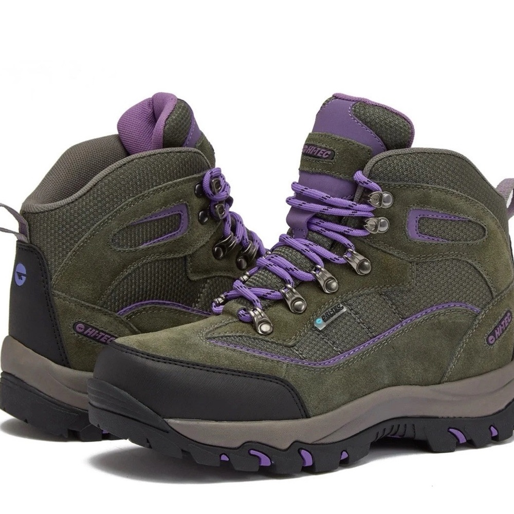 Hi-Tec Women's Gray and Purple Hiking Boots
